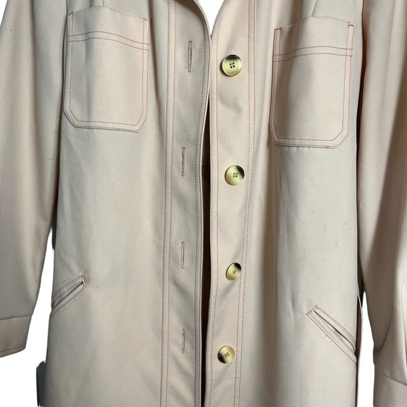 London Fog Vintage 60s 70s Rain Trench Coat | Size: 10 - Picture 4 of 13